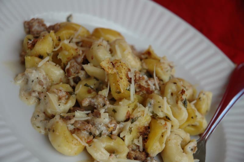 Fresh Tortellini Au Gratin